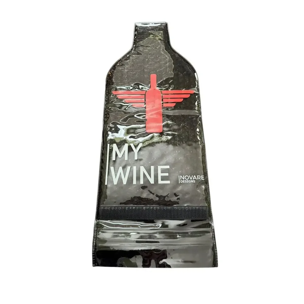 Wine Beer Bottle Protector Bags (3) Sealable Travel Reusable Flight Inovare